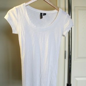 CYNTHIA ROWLEY Fitted White Tee